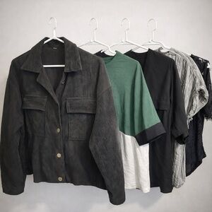 Women’s 6-Piece Winter Top Bundle | Shirts and Blouses | Size M